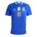 Camisa de Futebol Argentina Lionel Messi #10 Equipamento Secundário Copa America 2024 Manga Curta